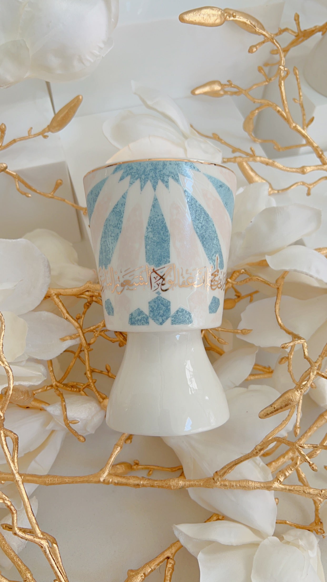 Luxury Incense Burner Blue & Gold