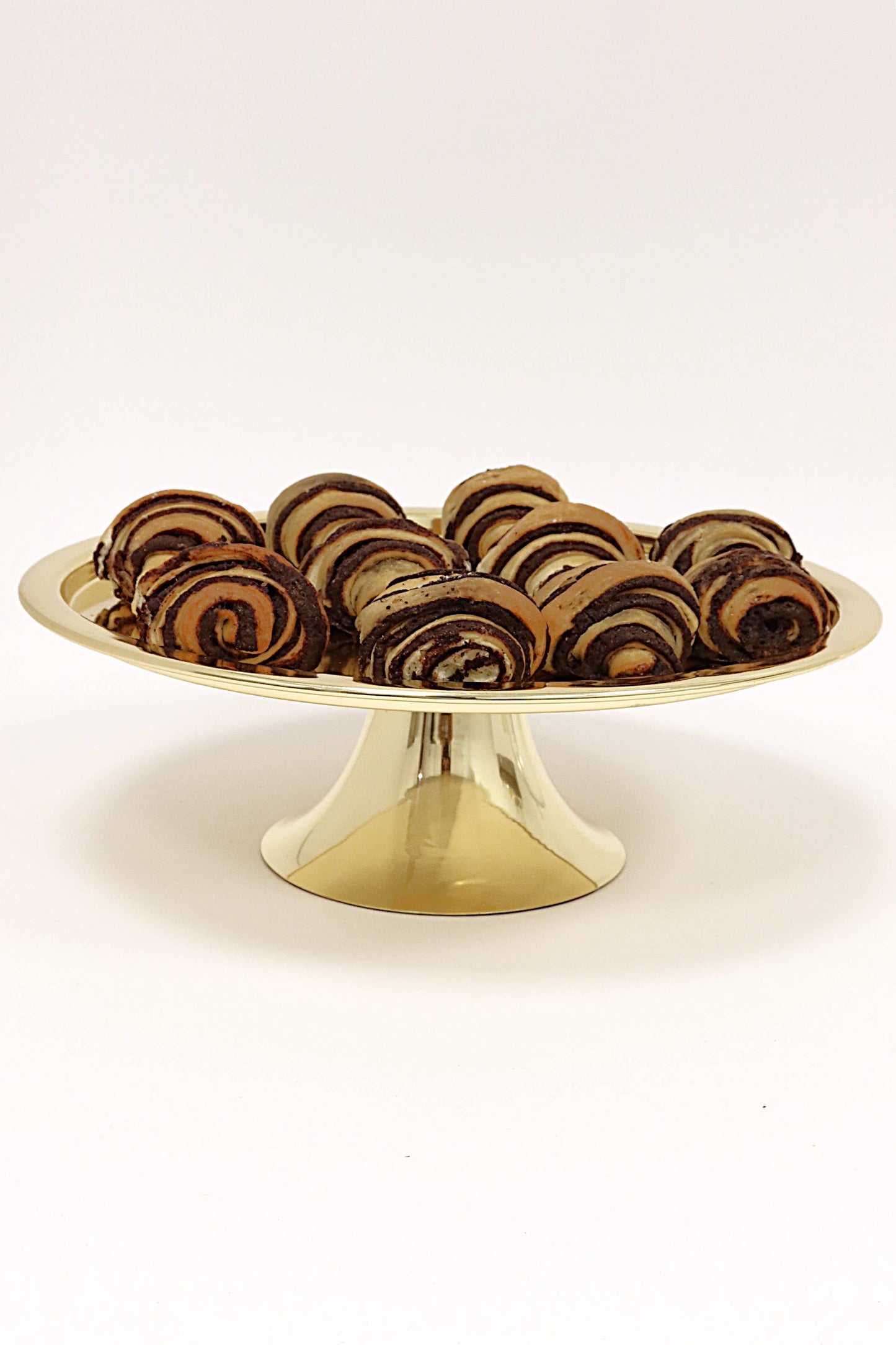 Cake Dome Gold with Clear Ball Knob - 11"