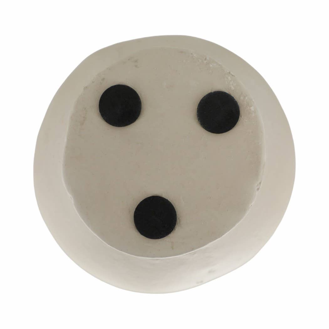 Decorative Vase - Ivory Ceramic Looped Handles, 14 in.