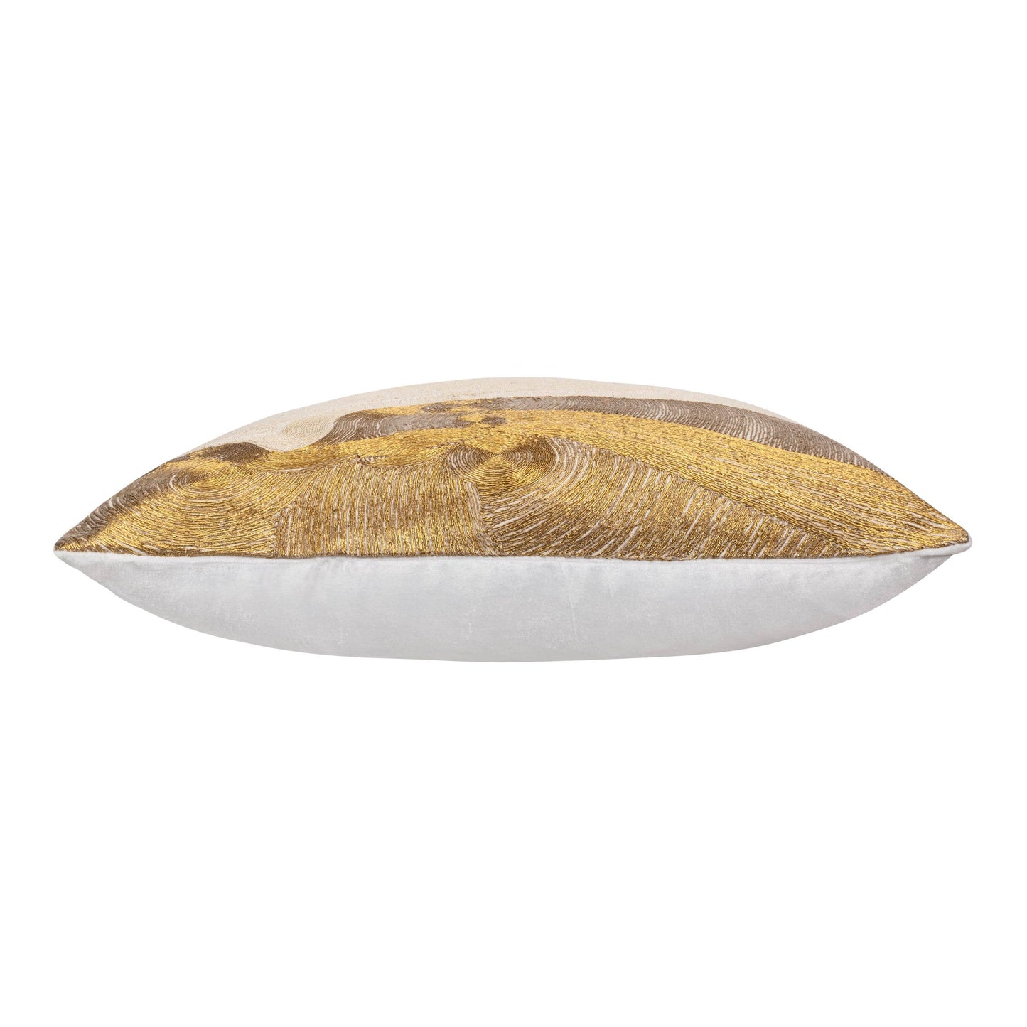 Zer Ivory and Gold Pillow