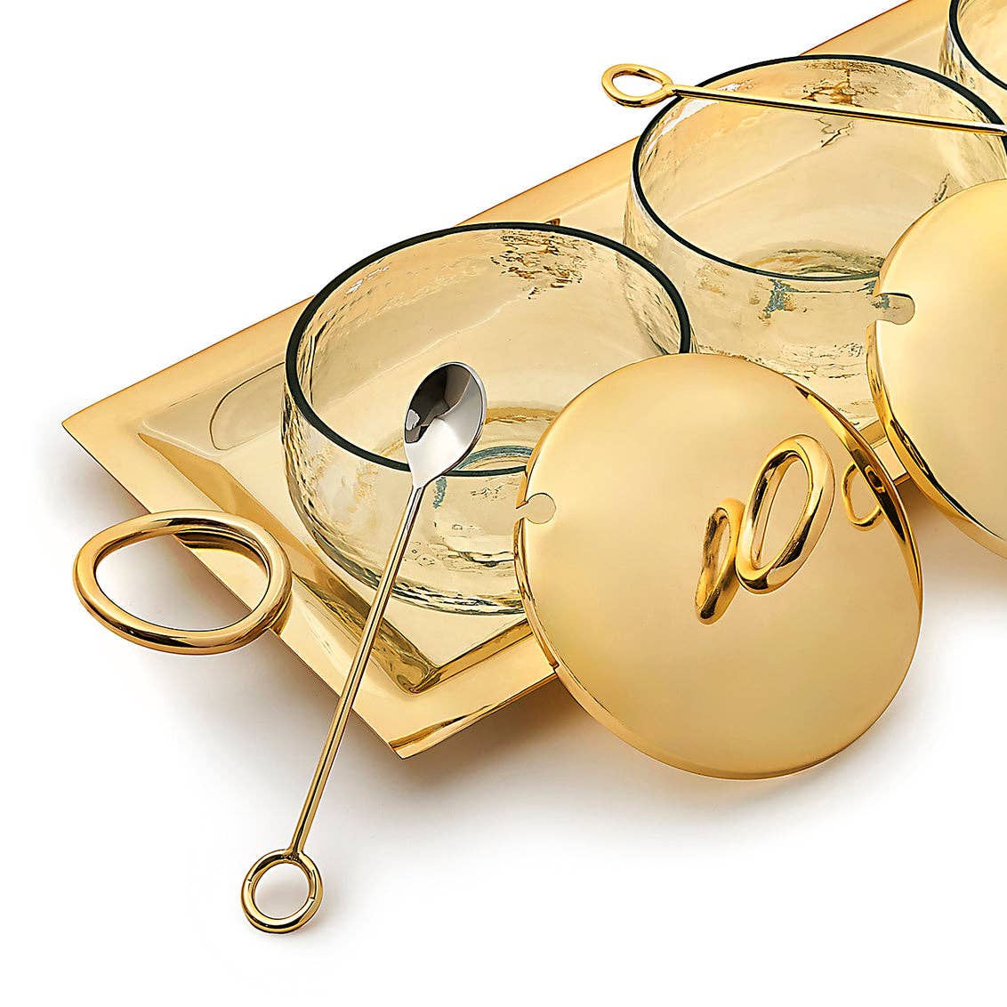 Sphere Gold 7 Piece Appetizer Server