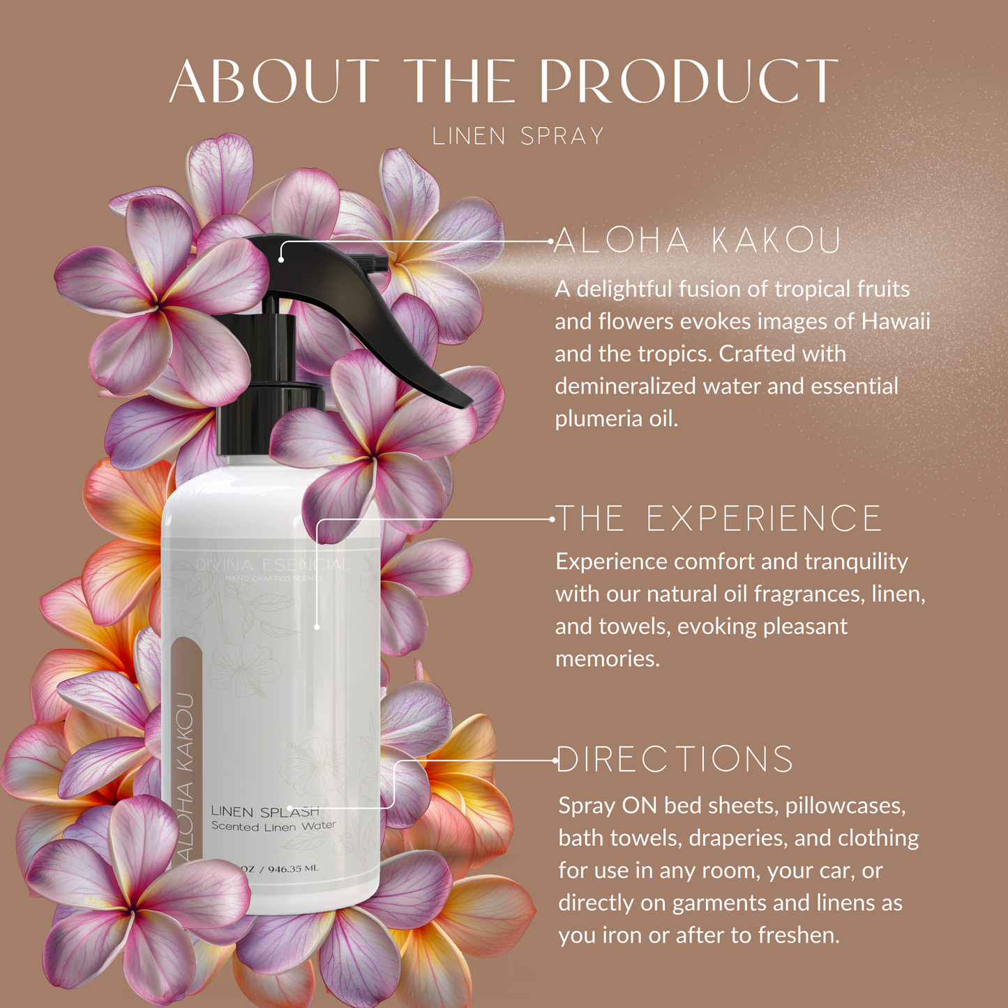 Luxury Linen/Room Sprays for Your Home.: Aloha Kakou