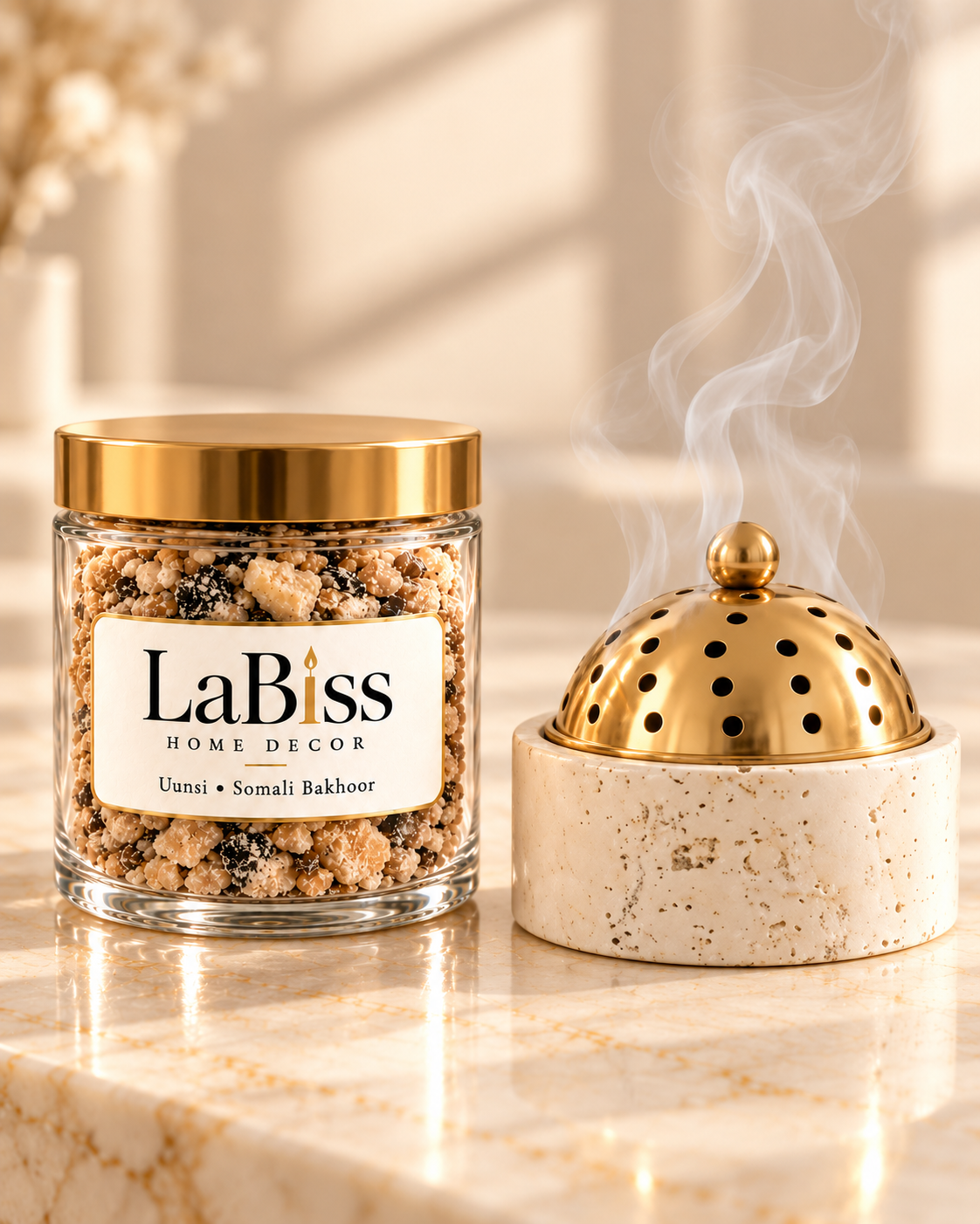 LaBiss Golden Heritage Uunsi | Somali Bakhoor (white)