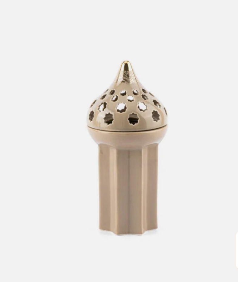 Incense Burner Coffee & Gold