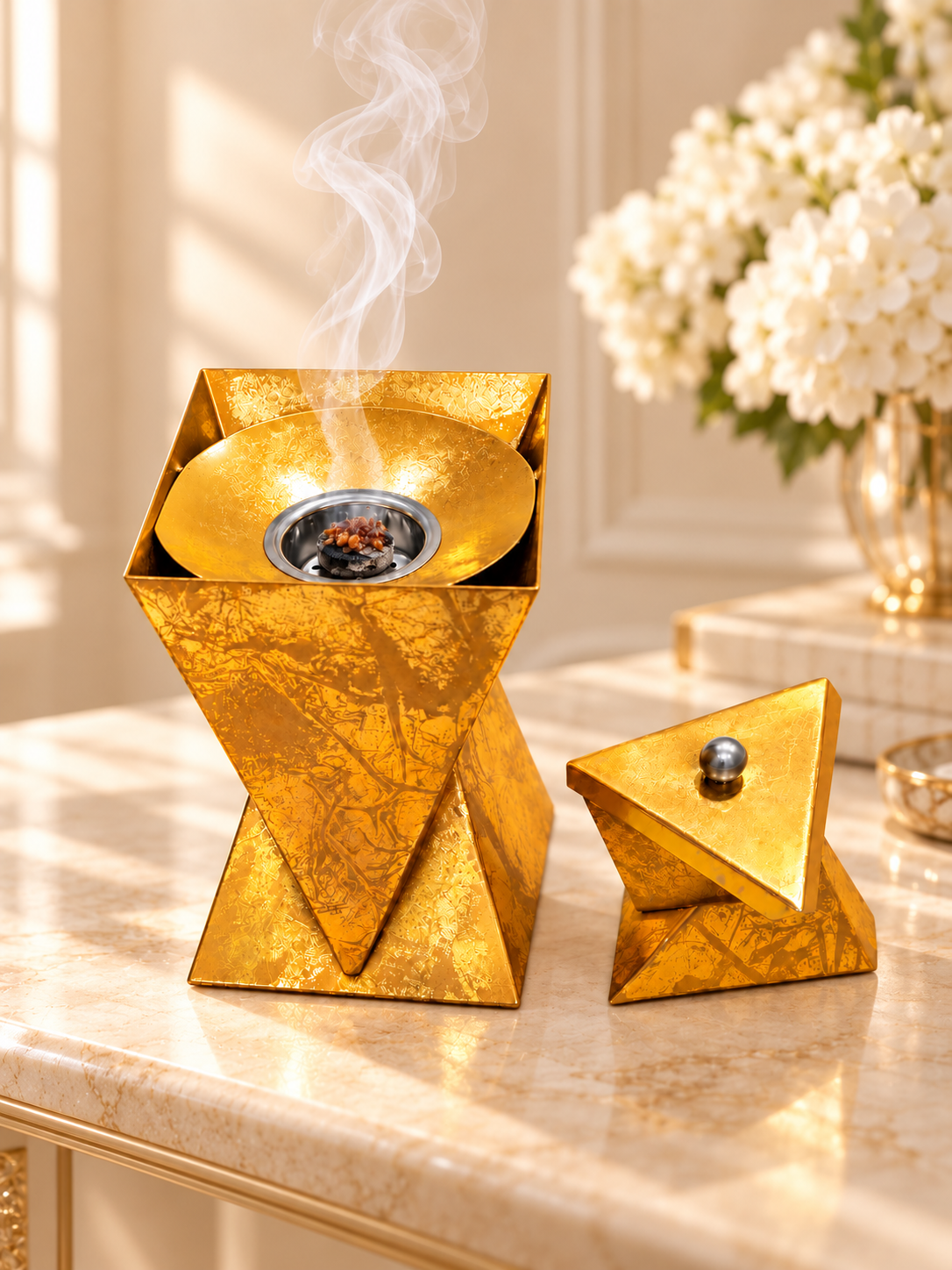 Golden Twist Bakhoor Burner