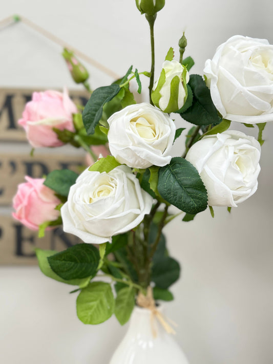 32"Quality Real Touch Roses-6 Blooms and buds