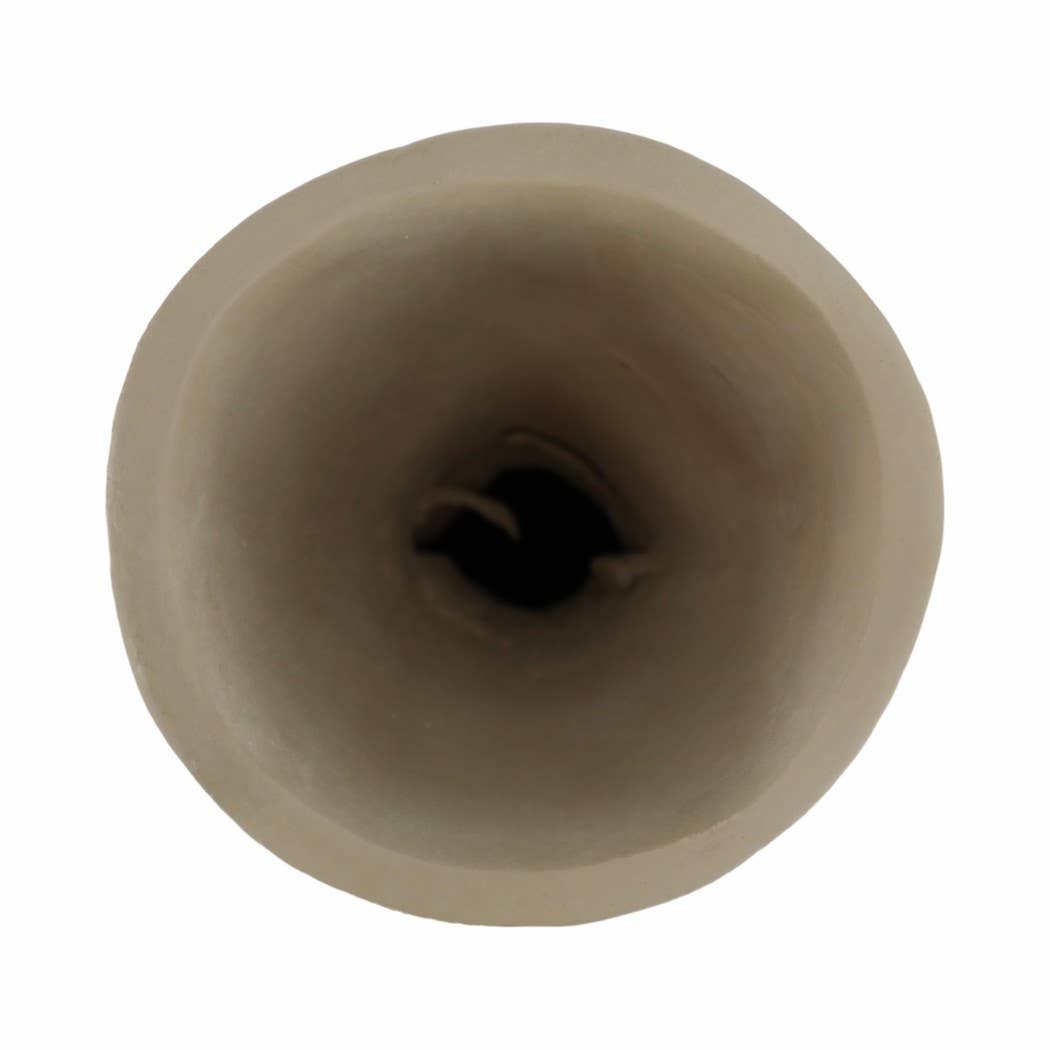 Decorative Vase - Ivory Ceramic Looped Handles, 14 in.