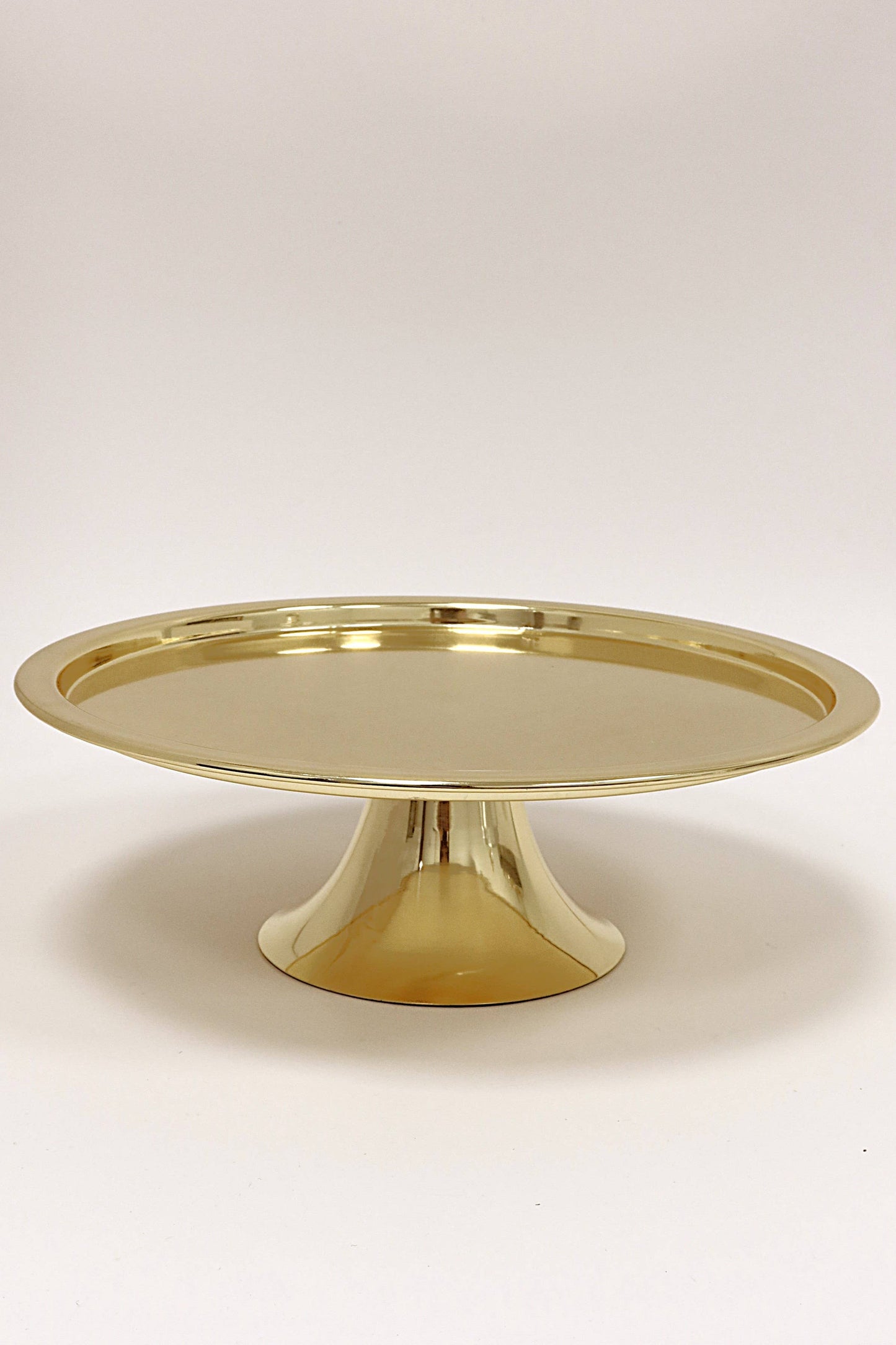 Cake Dome Gold with Clear Ball Knob - 11"